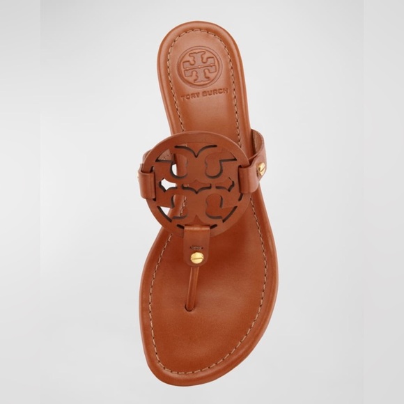 Tory Burch Miller Thong Women's Brown Sandal Size 8 - Picture 2 of 16